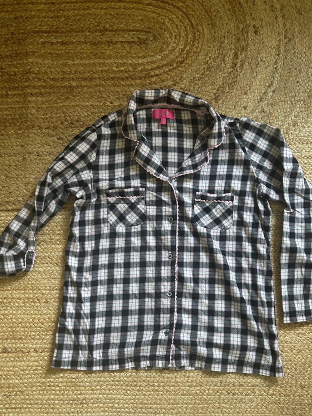 Plaid Pajama Top / Sleep Shirt